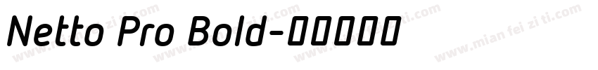 Netto Pro Bold字体转换